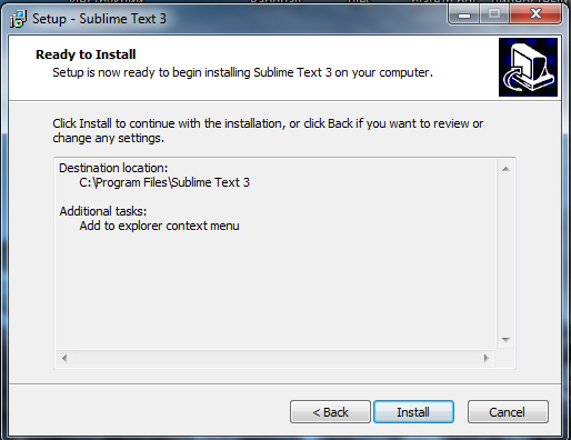 Установка редактора кода SublimeText