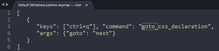 Настройка плагина Goto Css Declaration  редактора кода SublimeText